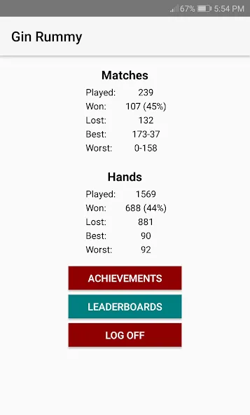 Gin Rummy (Джин Рамми) [MOD: Меню/Много денег] - Скриншот 4