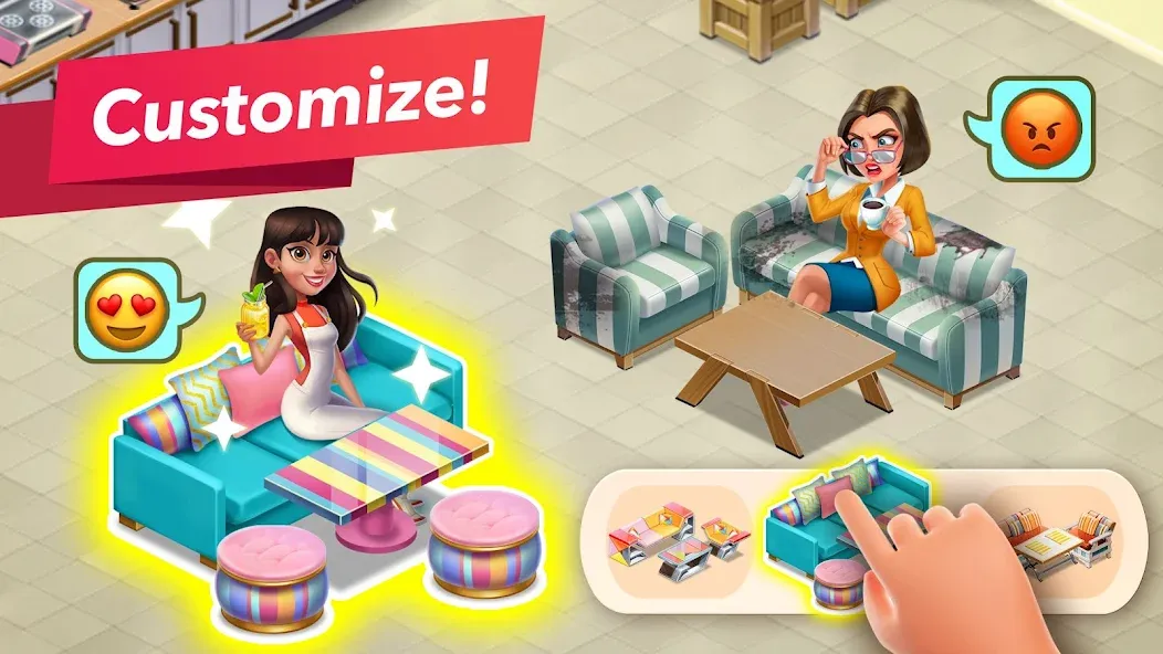 My Cafe — Restaurant Game [MOD: Premium/Unlocked] - Скриншот 4