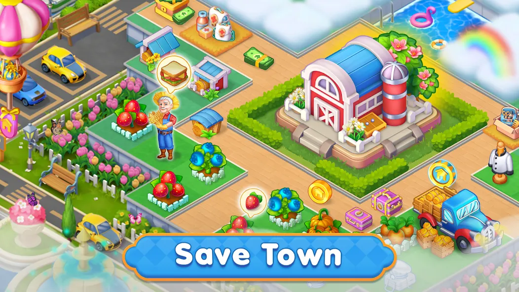 Merge HomeTown: Merge Games [MOD: Все открыто] - Скриншот 4