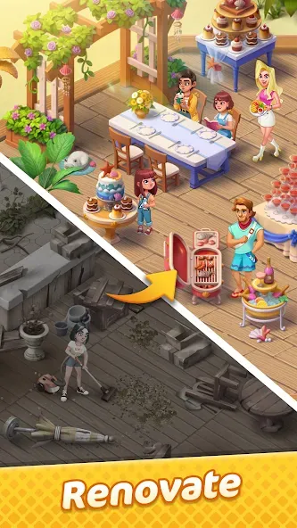 Gossip Harbor®: Merge & Story (Госсип Харбор) [MOD: Меню/Много денег] - Скриншот 5