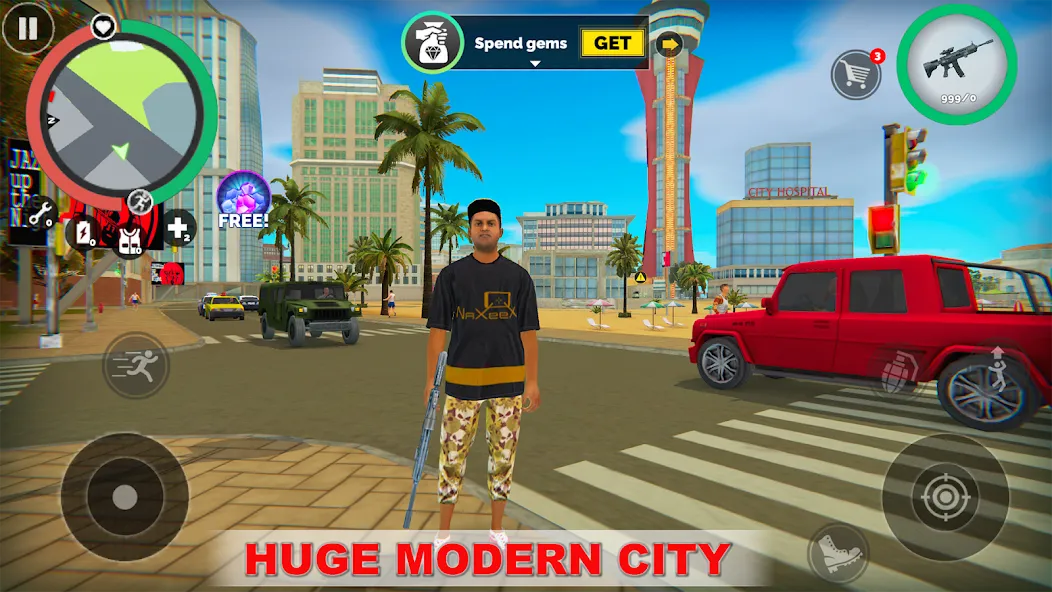 Vegas Crime Simulator (Вегас Криминальный Симулятор) [MOD: Бесконечные деньги] - Скриншот 1