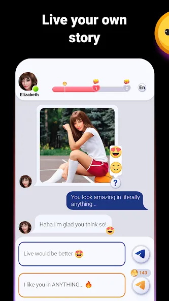 Love Stories: Dating game (Лав Сториз) [MOD: Бесконечные деньги] - Скриншот 1