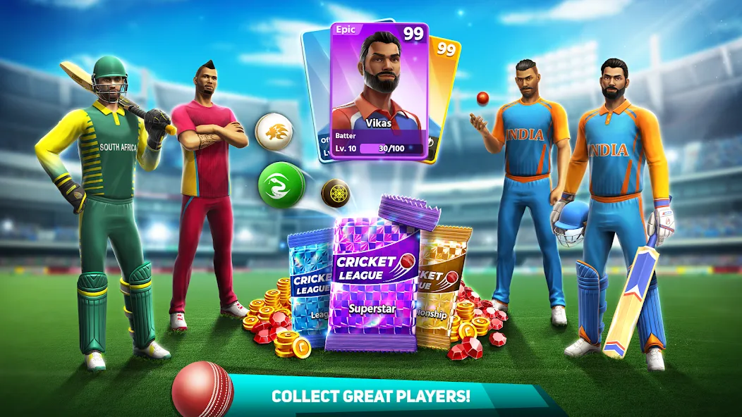 Cricket League (Крикет Лига) [MOD: Мод Меню/Взлом] - Скриншот 4