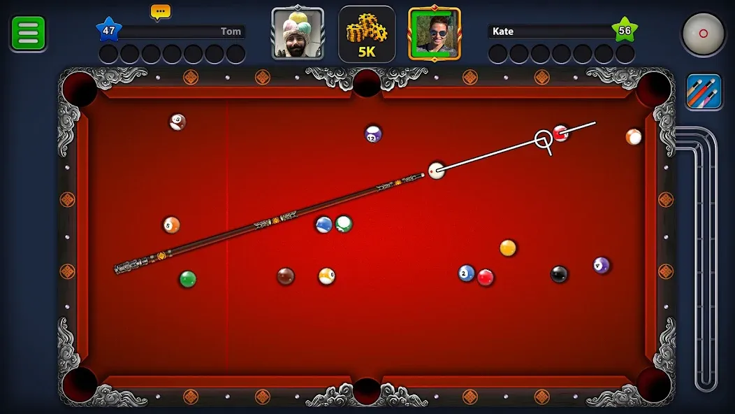 8 Ball Pool (Шаровый Бильярд) [MOD: Меню/Много денег] - Скриншот 2