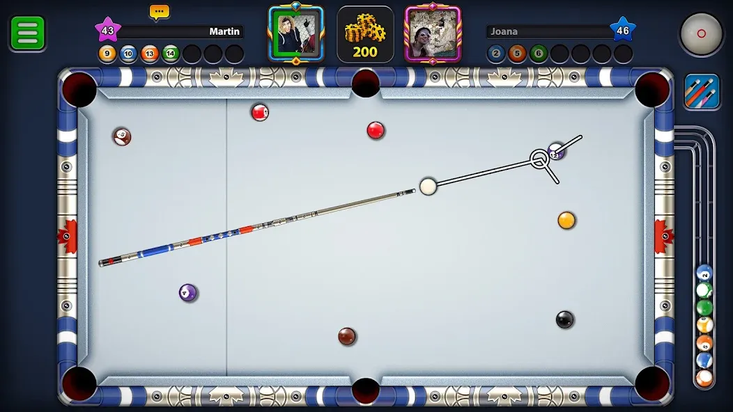 8 Ball Pool (Шаровый Бильярд) [MOD: Меню/Много денег] - Скриншот 3