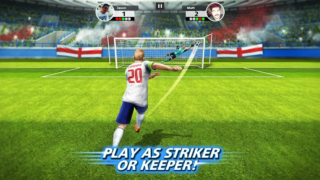 Football Strike: Online Soccer (Футбольный забастовка) [MOD: Все открыто] - Скриншот 1