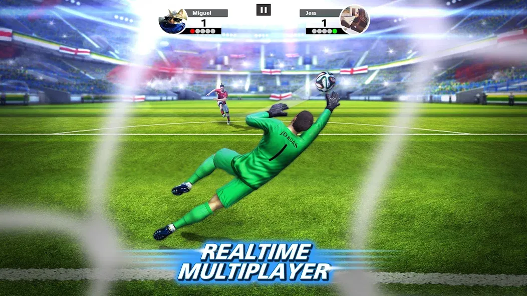 Football Strike: Online Soccer (Футбольный забастовка) [MOD: Все открыто] - Скриншот 2