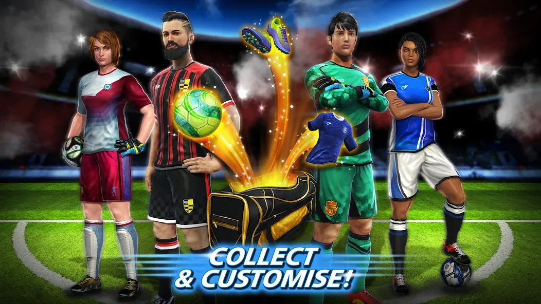 Football Strike: Online Soccer (Футбольный забастовка) [MOD: Все открыто] - Скриншот 4