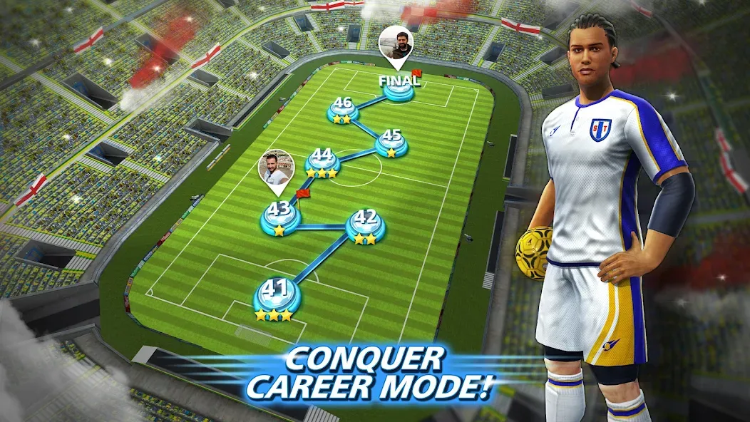 Football Strike: Online Soccer (Футбольный забастовка) [MOD: Все открыто] - Скриншот 5