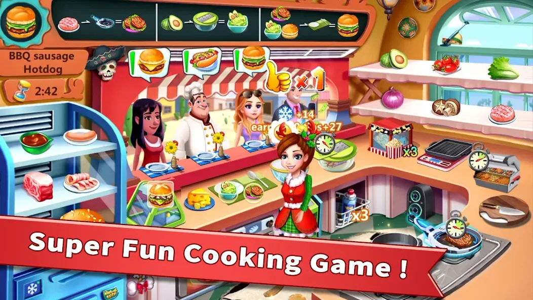 Rising Super Chef — Cook Fast (Райзинг Супер Шеф) [MOD: Разблокировано] - Скриншот 1
