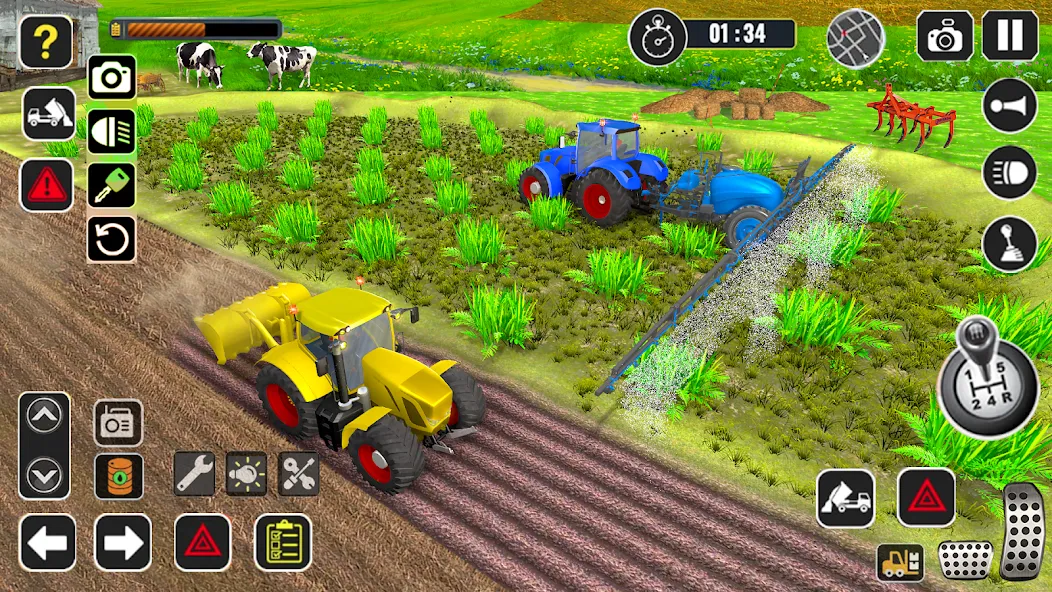 Tractor Farming Game Harvester [MOD: Mega Mod/Меню] - Скриншот 2