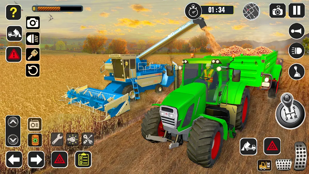 Tractor Farming Game Harvester [MOD: Mega Mod/Меню] - Скриншот 4