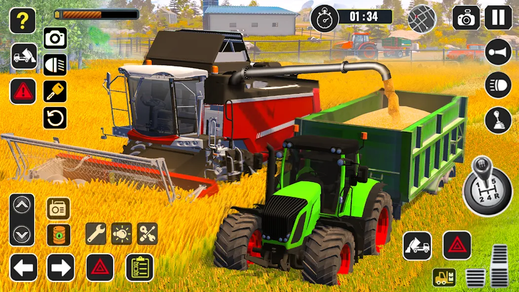 Tractor Farming Game Harvester [MOD: Mega Mod/Меню] - Скриншот 5