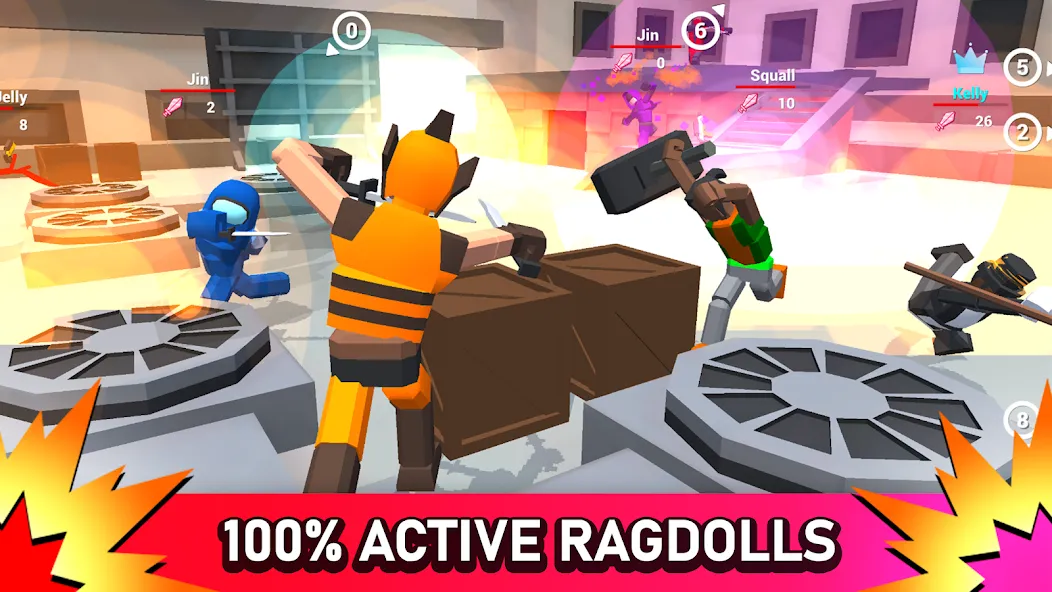 Smashgrounds.io: Ragdoll Arena [MOD: Разблокировано] - Скриншот 1