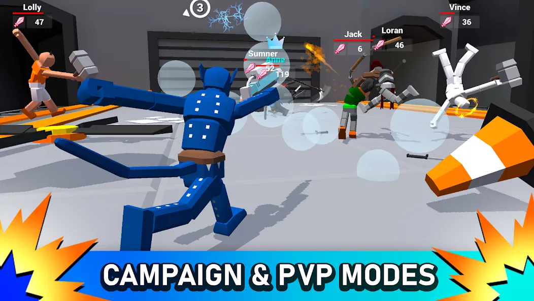 Smashgrounds.io: Ragdoll Arena [MOD: Разблокировано] - Скриншот 4