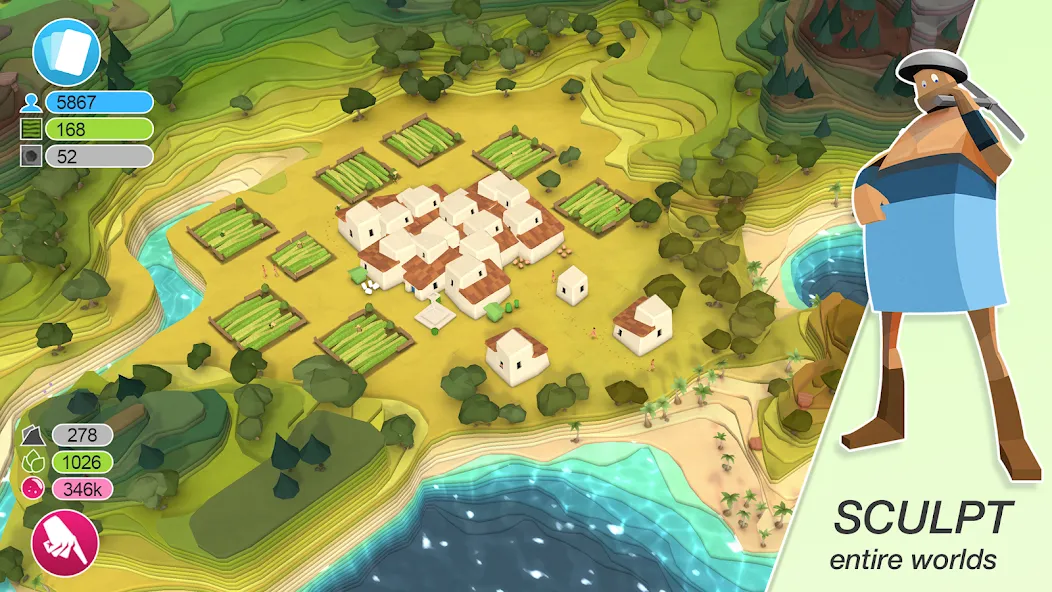 Godus (Годус) [MOD: Все разблокировано] - Скриншот 1
