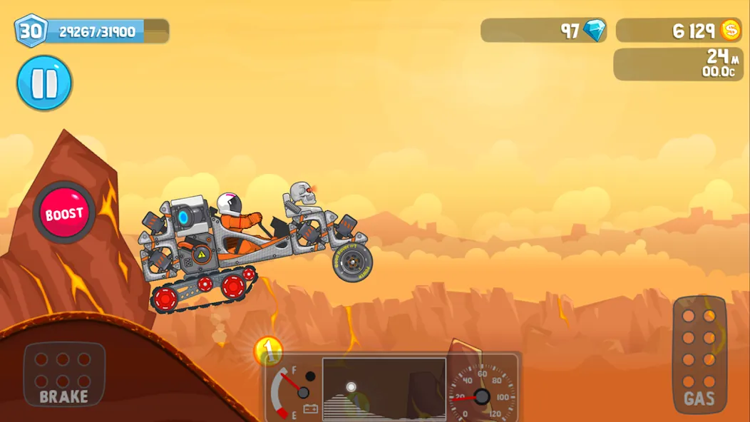 Rovercraft:Race Your Space Car (Роверкрафт) [MOD: Меню/Много денег] - Скриншот 3