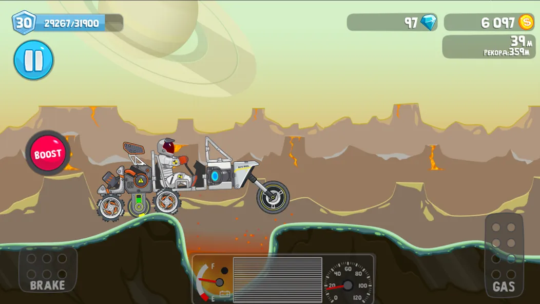 Rovercraft:Race Your Space Car (Роверкрафт) [MOD: Меню/Много денег] - Скриншот 4