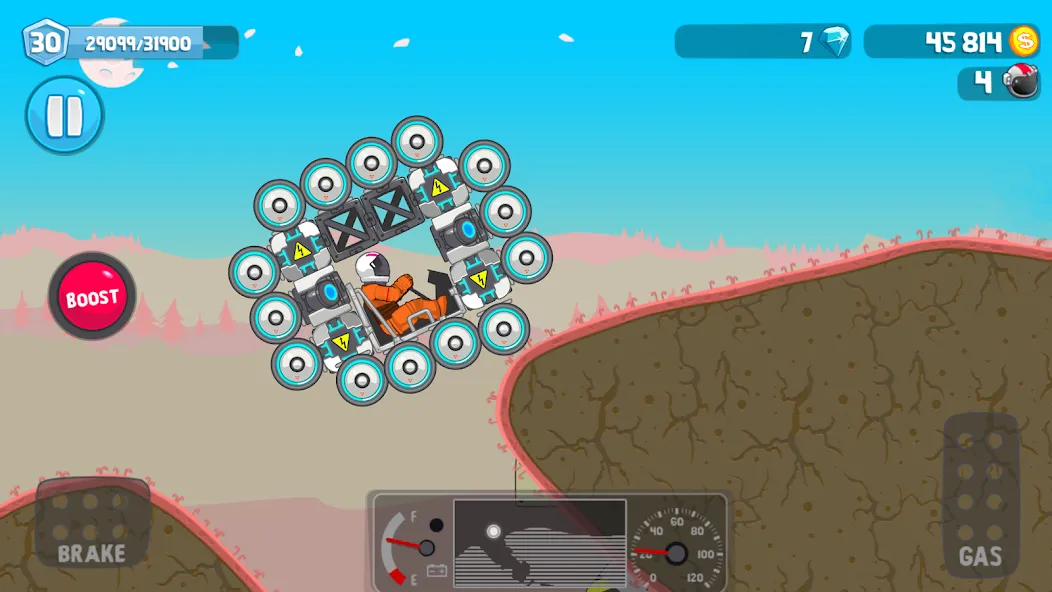 Rovercraft:Race Your Space Car (Роверкрафт) [MOD: Меню/Много денег] - Скриншот 5