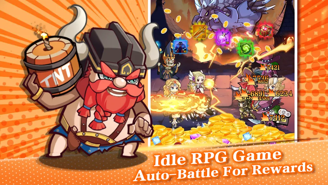 Mythic Summon: Idle RPG (Мифическое Призывание) [MOD: Разблокировано] - Скриншот 3