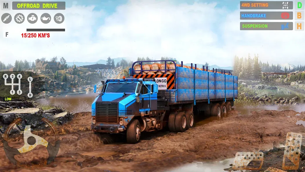 Offroad Mudrunner Games 3D [MOD: Бесконечные деньги] - Скриншот 2