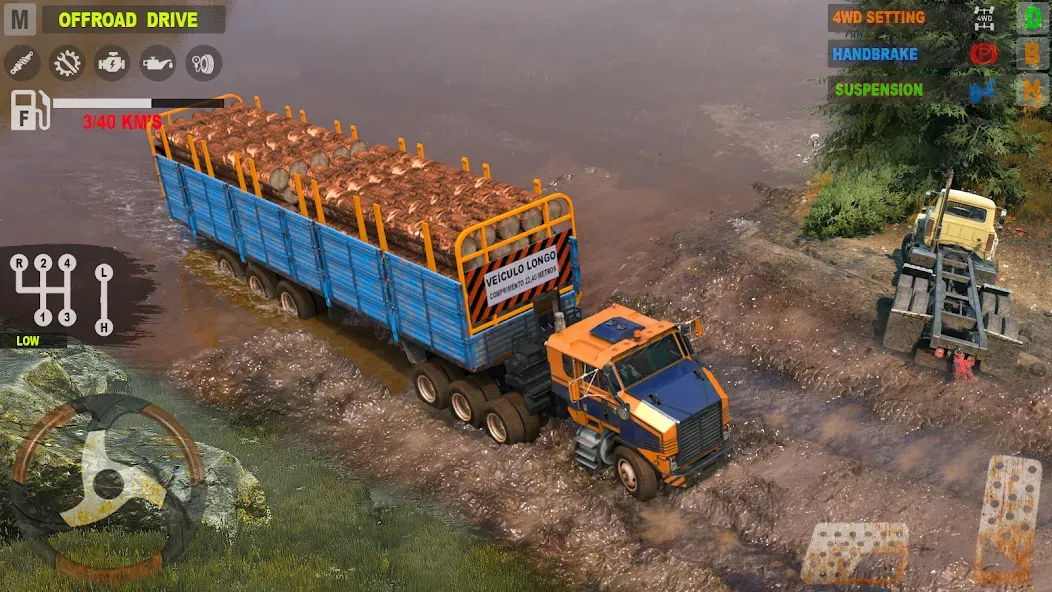 Offroad Mudrunner Games 3D [MOD: Бесконечные деньги] - Скриншот 3