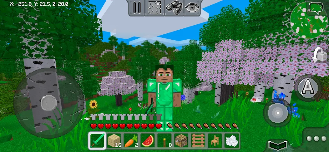 MultiCraft — Build and Mine! [MOD: Меню/Много денег] - Скриншот 1