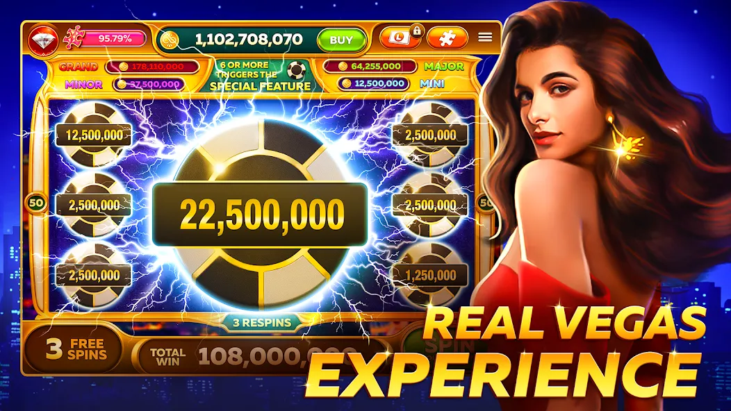 Infinity Slots — Casino Games (Инфинити Слоты) [MOD: Бесконечные деньги] - Скриншот 1