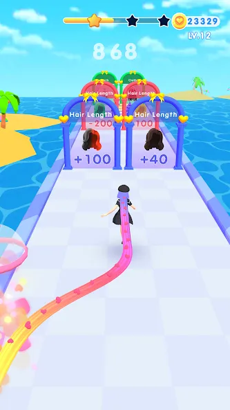 Dancing Hair (Дансинг Хэр) [MOD: Разблокировано] - Скриншот 2