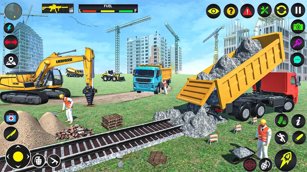 Excavator Simulator Crane Game (Экскаватор Симулятор Кран Игра) [MOD: Все открыто] - Скриншот 1