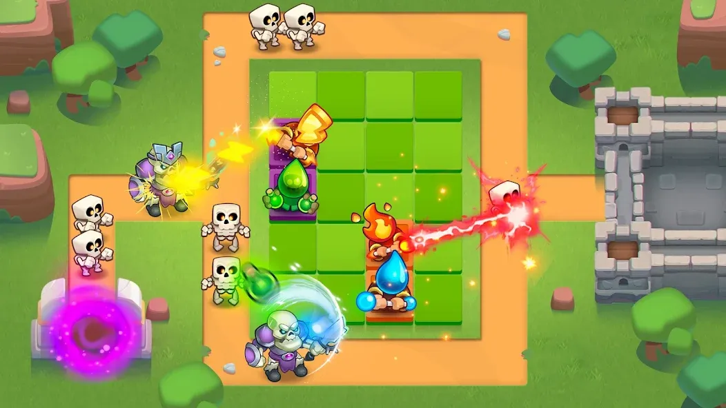 Rush Royale: Tower Defense TD (Раш Рояль) [MOD: Все открыто] - Скриншот 1