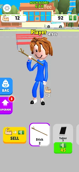 Lifting Hero (Лифтинг герой) [MOD: Mega Mod/Меню] - Скриншот 1
