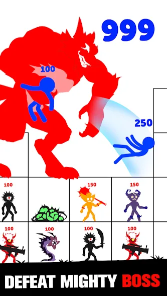 Stick Fight: Endless Battle (Стик Файт) [MOD: Меню/Много денег] - Скриншот 5