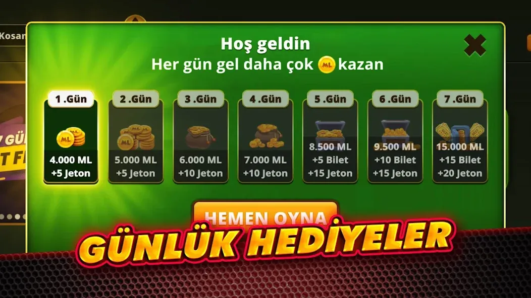 Çanak Okey — Mynet [MOD: Много монет/Энергии] - Скриншот 5