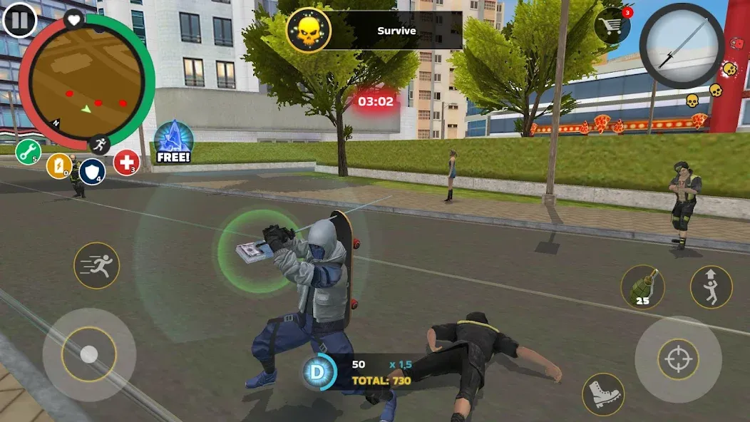 Rope Hero: Mafia City Wars (Роп Хиро) [MOD: Premium/Unlocked] - Скриншот 1