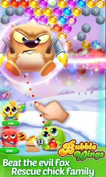 Bubble Wings: bubble shooter (Бабл Вингс) [MOD: Все разблокировано] - Скриншот 2