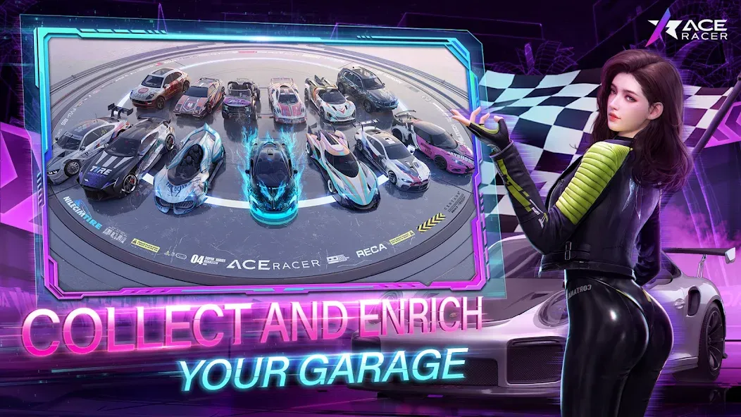 Ace Racer (Эйс Рейсер) [MOD: Mega Mod/Меню] - Скриншот 2