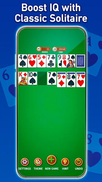 Solitaire: Classic Card Game (Клондайк Солитер) [MOD: Бесконечные деньги] - Скриншот 1