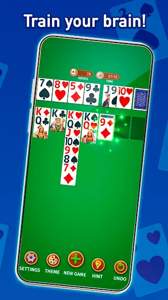 Solitaire: Classic Card Game (Клондайк Солитер) [MOD: Бесконечные деньги] - Скриншот 2