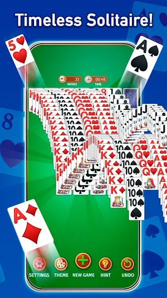 Solitaire: Classic Card Game (Клондайк Солитер) [MOD: Бесконечные деньги] - Скриншот 3
