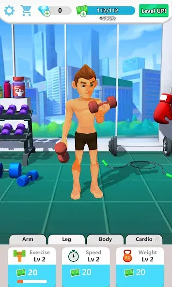 Muscle Tycoon 3D: MMA Boxing (Масл Тайкун 3D) [MOD: Меню/Много денег] - Скриншот 1
