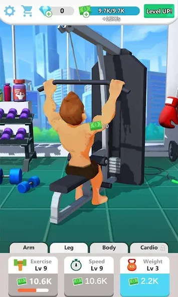 Muscle Tycoon 3D: MMA Boxing (Масл Тайкун 3D) [MOD: Меню/Много денег] - Скриншот 4