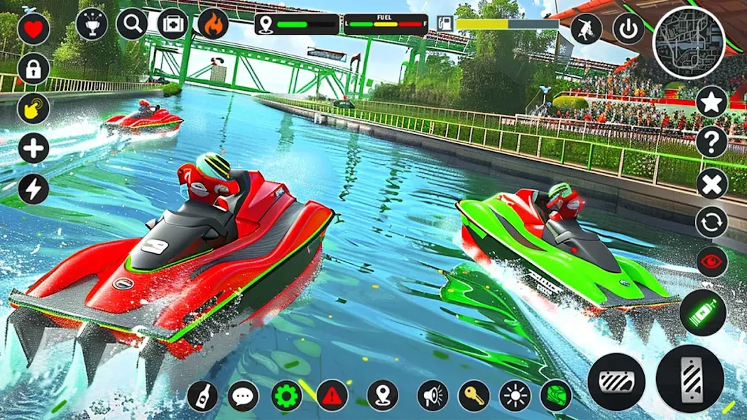 Jetski Boat Racing: Boat Games (Джетски Гонки на лодках) [MOD: Меню/Много денег] - Скриншот 4