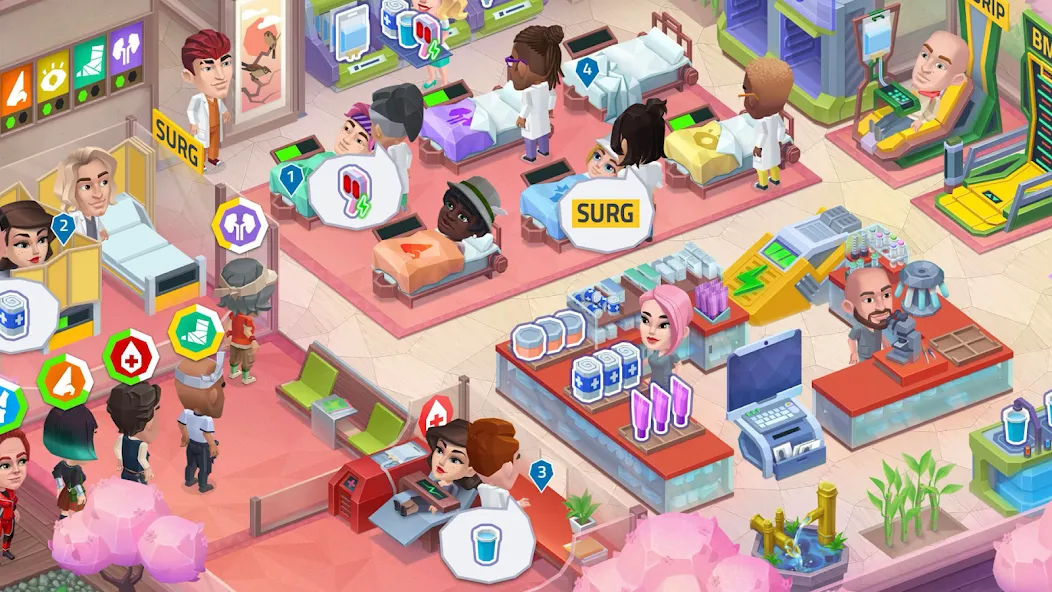 Happy Clinic: Hospital Game [MOD: Много монет/Энергии] - Скриншот 5