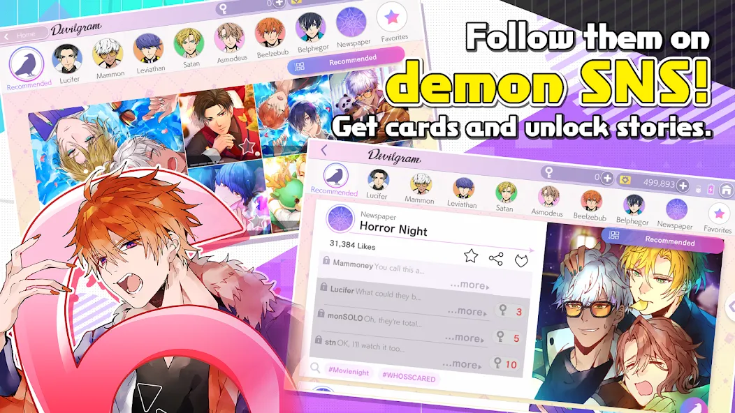 Obey Me! Anime Otome Sim Game [MOD: Все разблокировано] - Скриншот 3