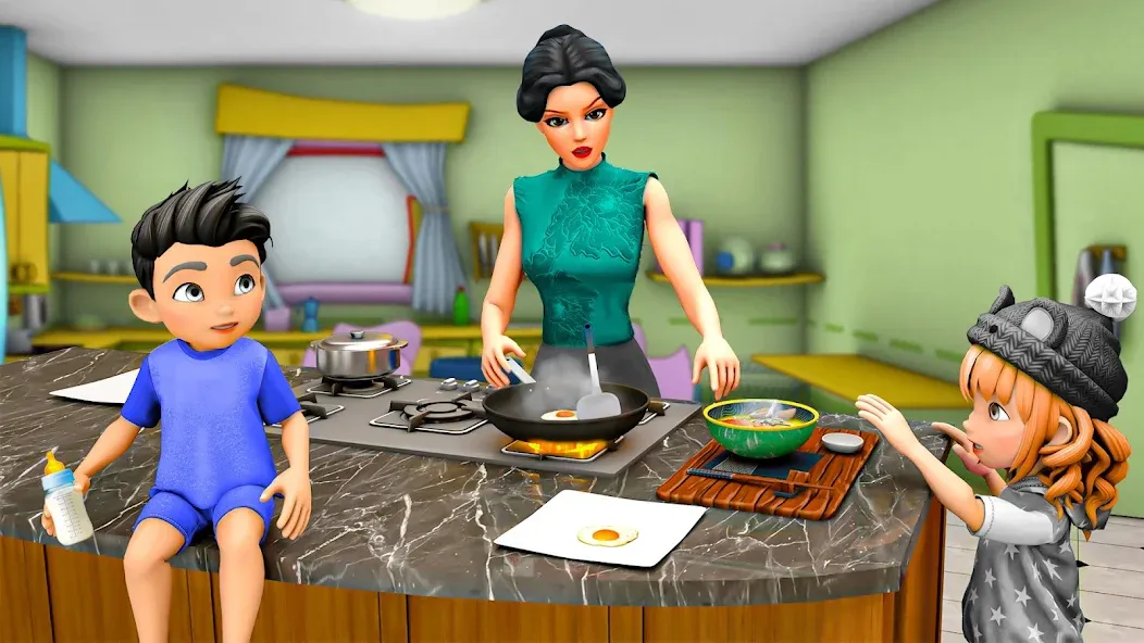 Virtual Mother Simulator 3D (Виртуальные игры богатой материальной жизни) [MOD: Mega Mod/Меню] - Скриншот 4