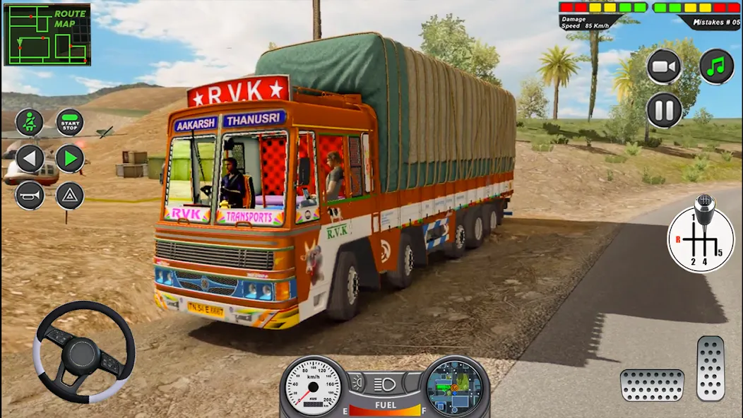 Indian Heavy Truck Delivery 3D [MOD: Меню/Много денег] - Скриншот 1