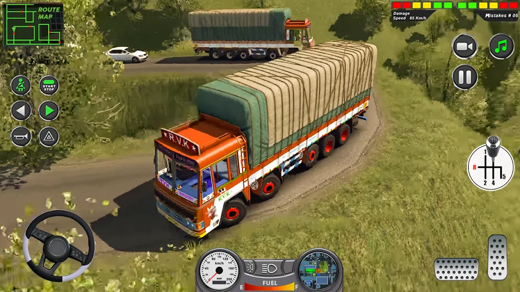 Indian Heavy Truck Delivery 3D [MOD: Меню/Много денег] - Скриншот 3
