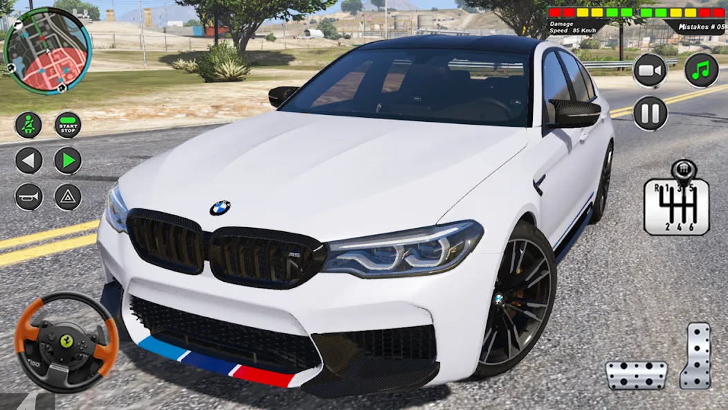 Modern Car Advance Driving 3D [MOD: Мод Меню/Взлом] - Скриншот 1