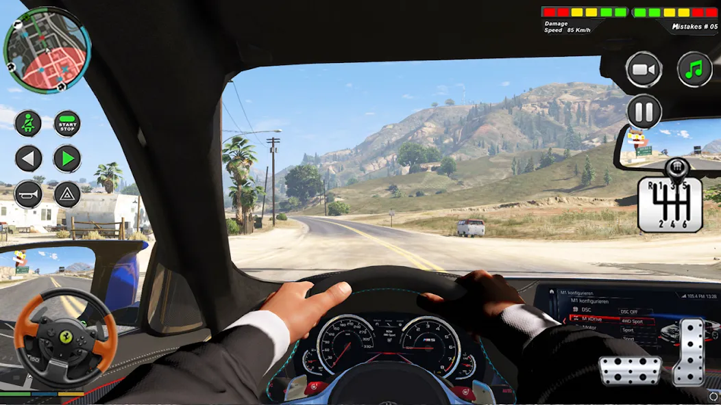 Modern Car Advance Driving 3D [MOD: Мод Меню/Взлом] - Скриншот 3